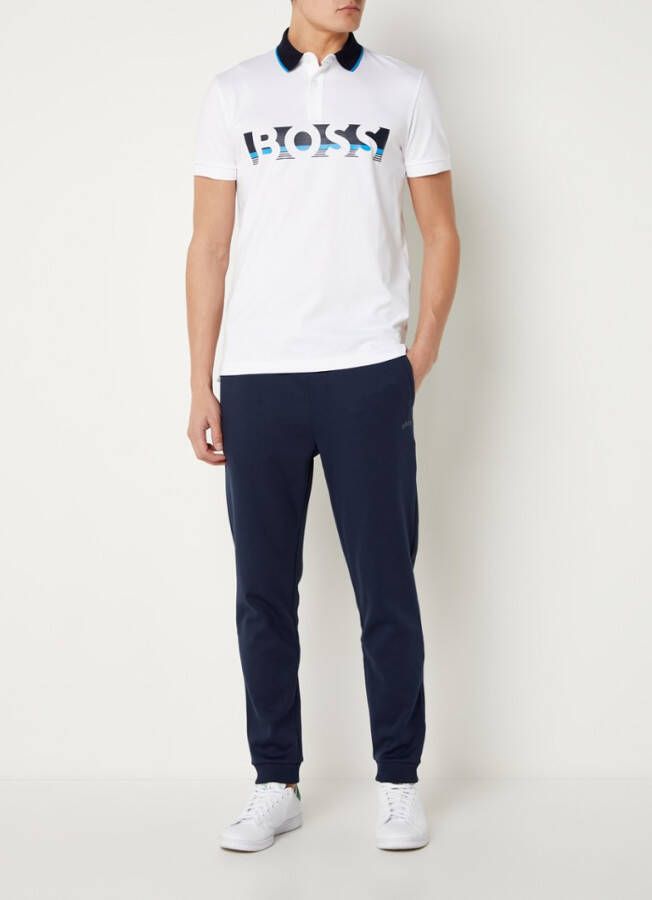 Hugo Boss Hadiko Curved tapered fit trainingsbroek met steekzakken