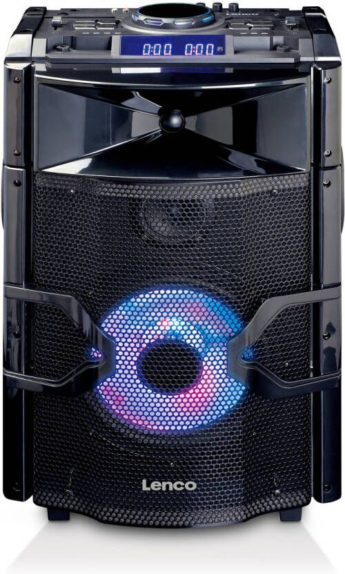 Lenco High Power Dj Mixer Met Bluetooth®, Usb, Fm En Party Lights Pmx 250 Zwart