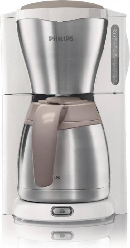 Philips Filterkoffiezetapparaat Café Gaia Hd7546/00 Wit/metaal
