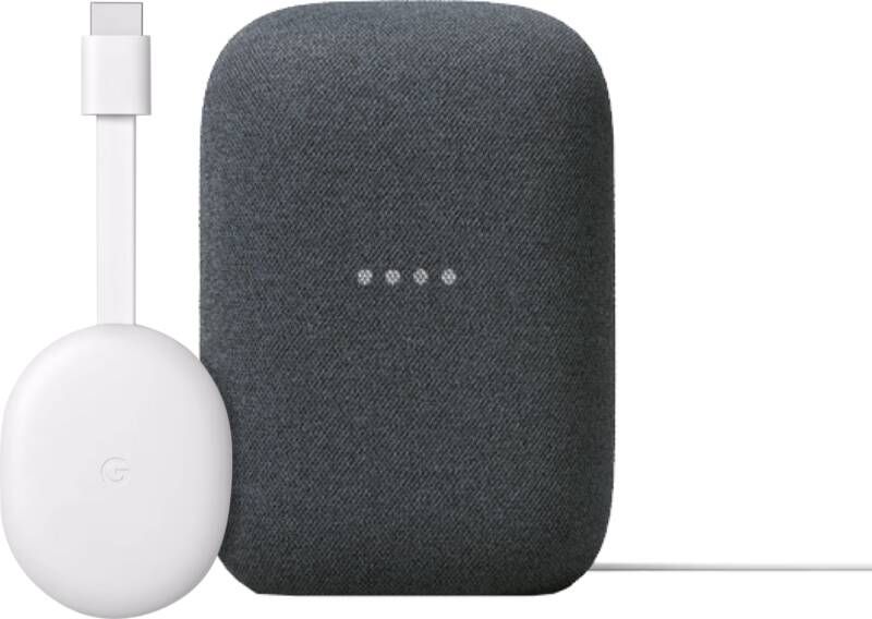 Google Chromecast 2K met TV + Nest Audio Chalk online kopen