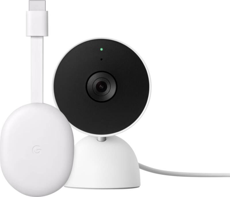 Google Chromecast HD met TV + Nest Cam Indoor online kopen
