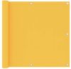 VidaXL Balkonscherm 90x400 cm oxford stof geel online kopen