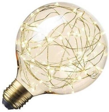 Calex Stars Wireled | LED Globelamp | Grote fitting E27 | 1,5W (vervangt 5W) 160mm Goud