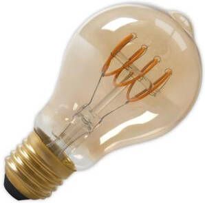 Trendhopper Calex LED Full Glass Flex Filament GLS lamp 240V 4W 200lm E27 A60DR, Gold 2100K Dimmable, energy label A