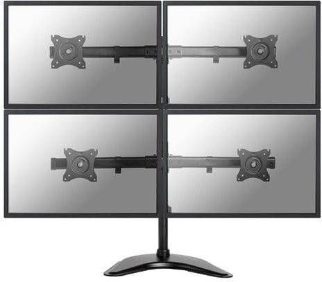 NeoMounts Select NM D335D4BLACK bureausteun voor flatscreens