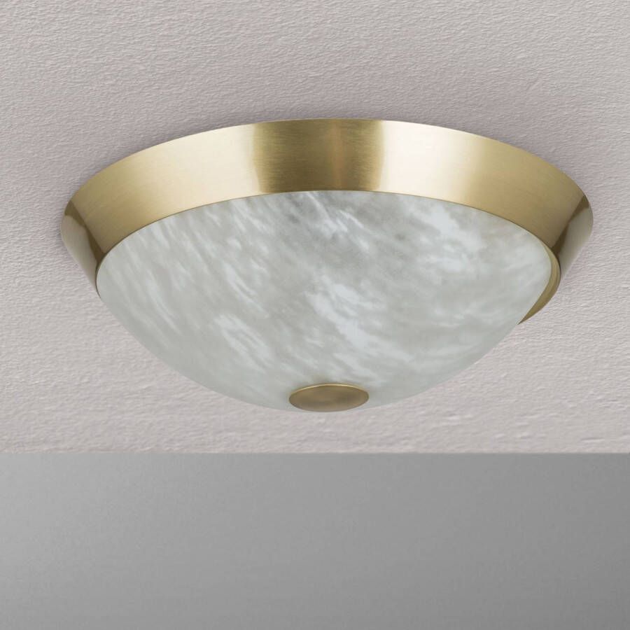 Orion Klassieke plafondlamp Jaya met glaskap, 34 cm