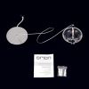 Orion LED hanglamp Moon, K9 kristalglas, 1 lamp, chroom online kopen