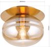 Orion Plafondlamp Richard, metaal messing, glas amber online kopen