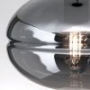 Orion Plafondlamp Richard, metaal zwart, glas rook online kopen