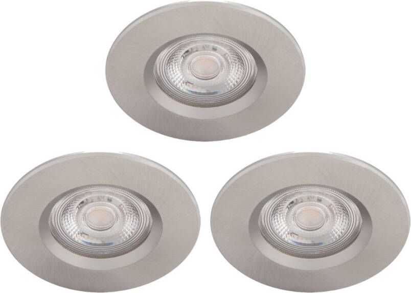 Philips Led inbouwspots Dive(3x)3x5w 2700K 8, 5cm nikkel mat 75595900