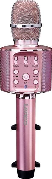 Lenco Bluetooth® Karaoke Microfoon Met Speaker En Verlichting Bmc 090pk Roze