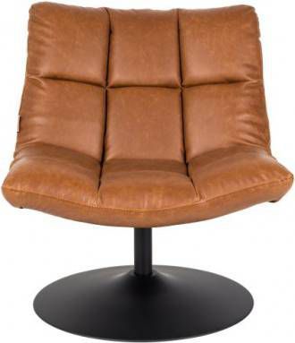 Dutchbone Bar Loungestoel Velvet 81 x 78 cm Goudbruin