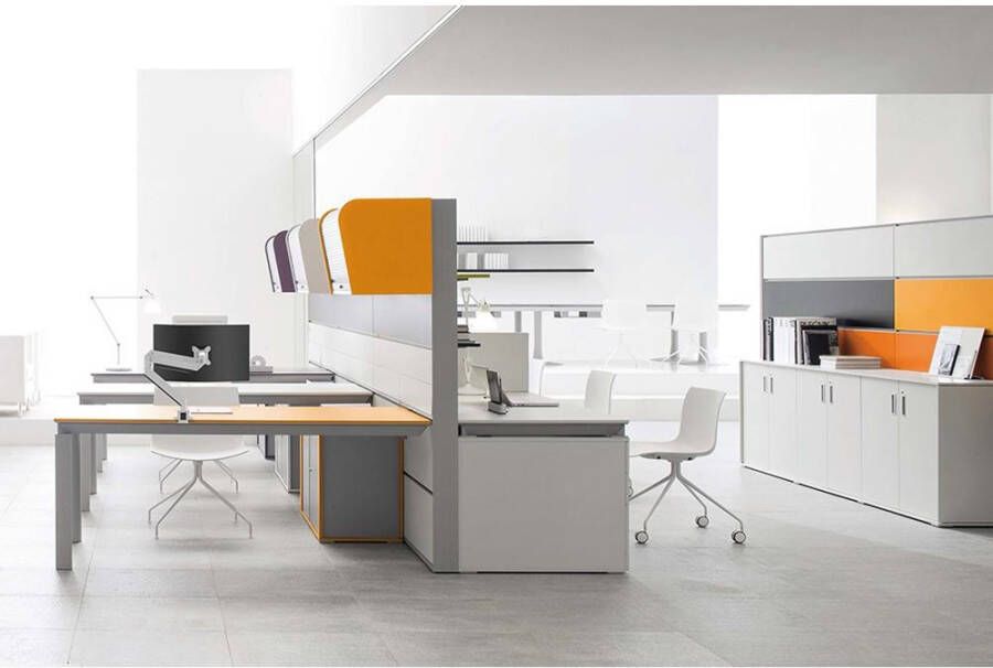 Outlet Select monitor bureausteun voor curved schermen NM D775WHITEPLUS