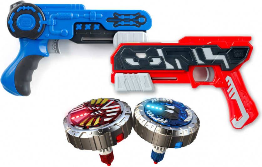 Silverlit Battle Set Spinner Mad Duo Blauw/rood 4 delig