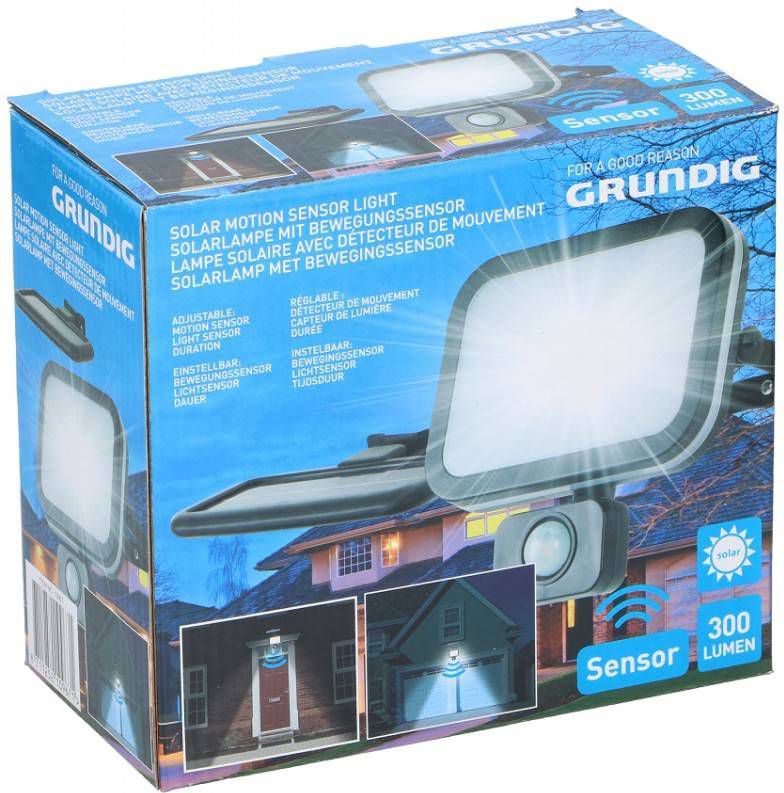 Grundig LED Solar Lamp Met Bewegingssensor Tvs.be