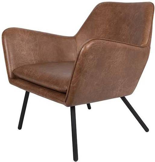 Wants and Needs fauteuil draw leder grijs leder 78 x 80 x 76